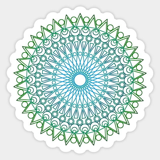 Green mandala Sticker by hedehede